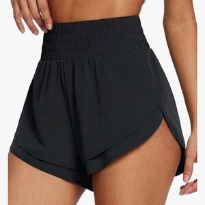 Black running/workout shorts